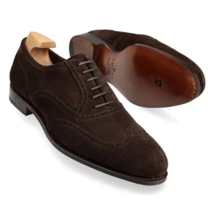 Discount Carmina RICHELIEU BOUT GOLF EN DAIM MARRON BROWN