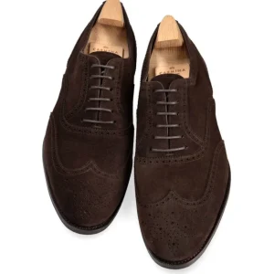 Discount Carmina RICHELIEU BOUT GOLF EN DAIM MARRON BROWN