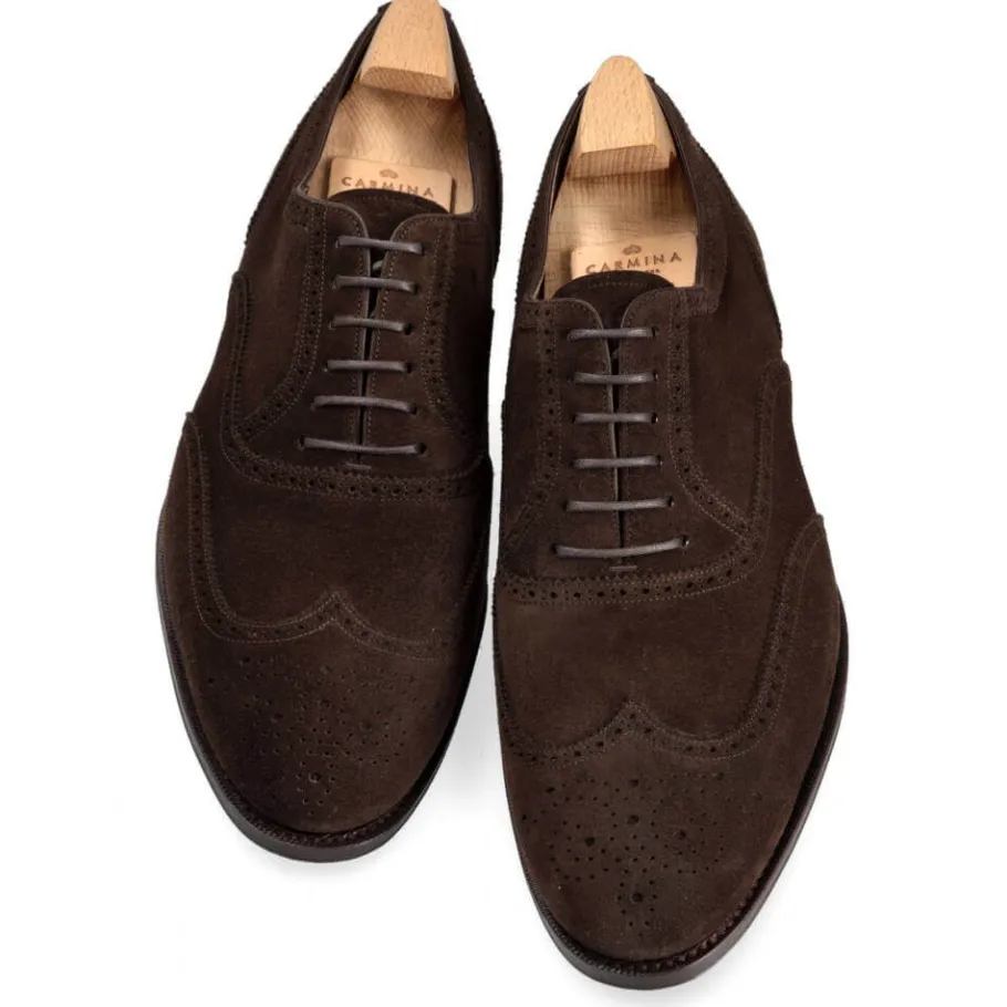 richelieu_bout_golf_en_daim_marron_3.webp Discount Carmina RICHELIEU BOUT GOLF EN DAIM MARRON BROWN