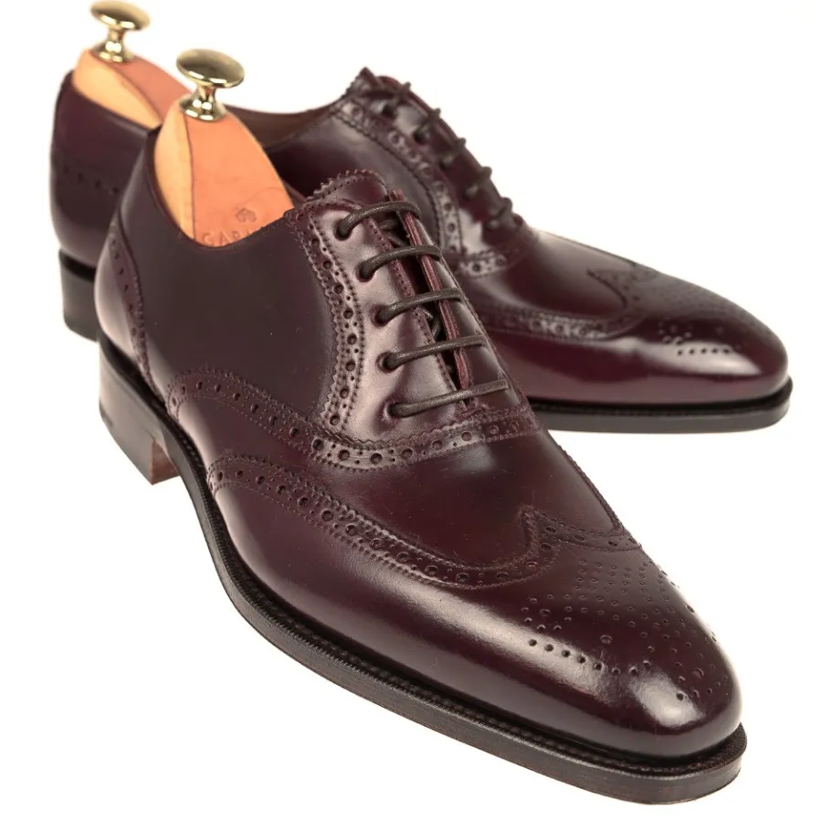 richelieu_cordovan__rain_0.webp Best Sale Carmina RICHELIEU CORDOVAN 922 RAIN BURGUNDY