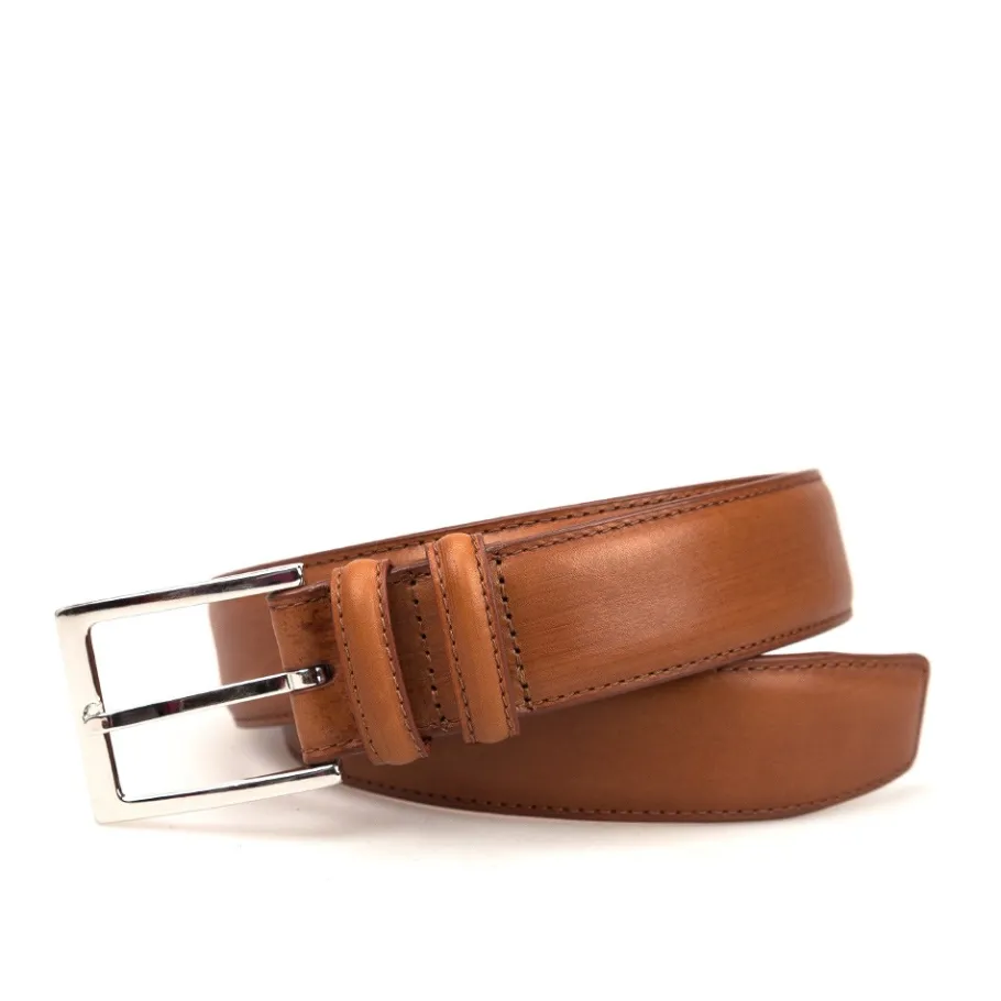 tanc_calf_leather_belt__carmina_shoemaker_0.webp Best Sale Carmina Tanc Calf Leather Belt | Shoemaker TANNED